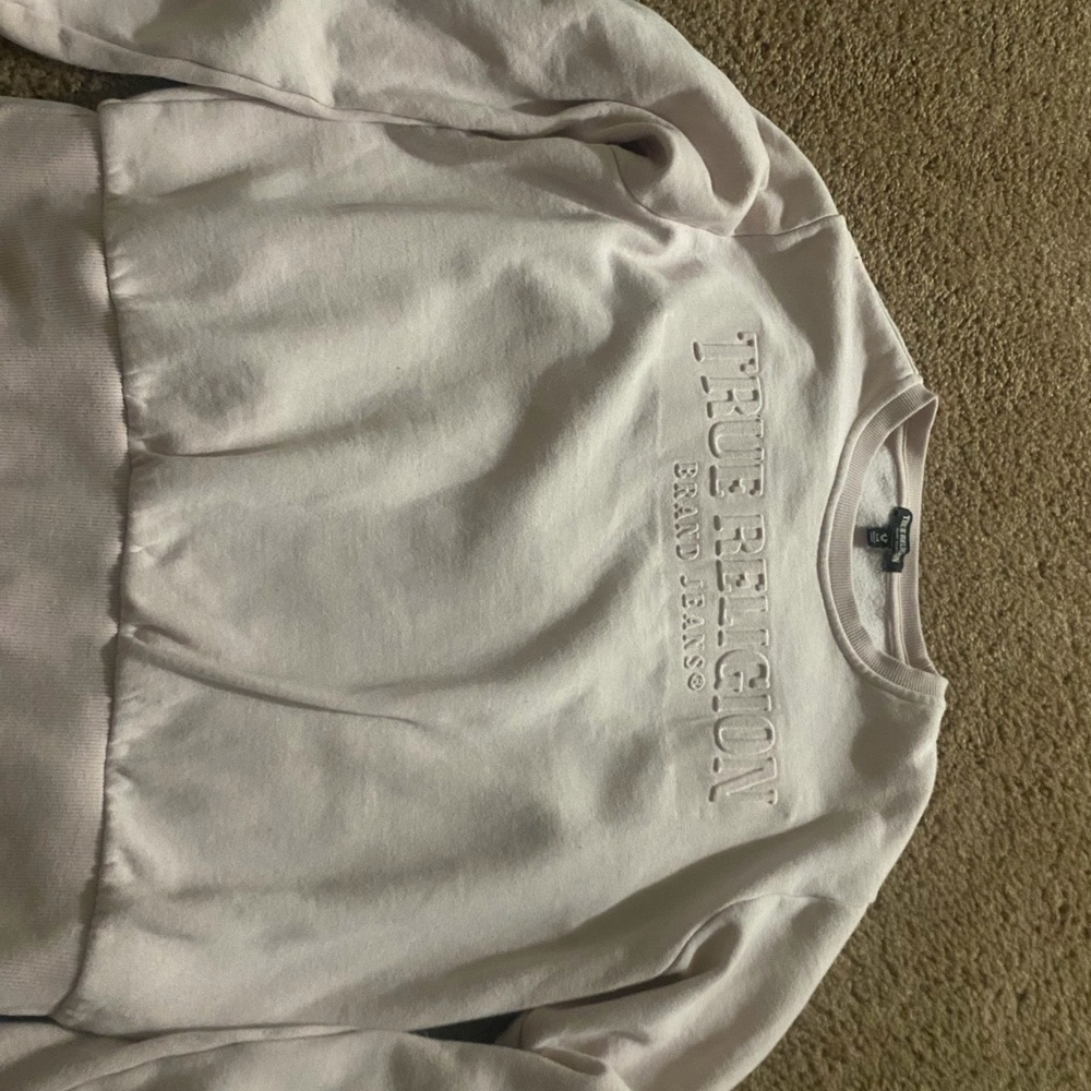 True Religion Blush Pink Crewneck